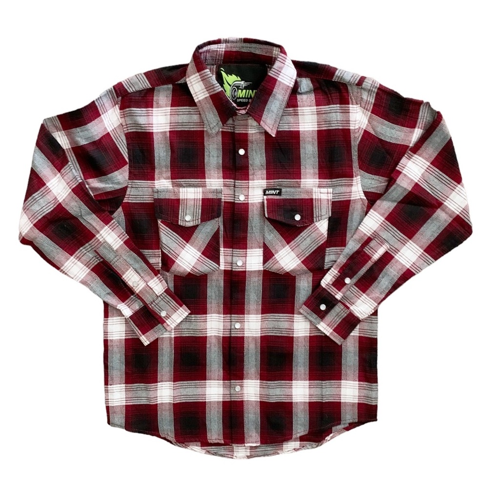 NWT Mint Speed Shop Flannel